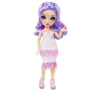 Rainbow High Tentpole PR Theme Doll - PURPLE - 1 robe de Gala et 1 tenue decontractée + accessoires et carnet de croquis