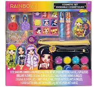 Rainbow High - Townley Girl Maquillage cosmétique avec ensemble de sacs à palette comprenant un brillant à lèvres, un vernis à ongles et un fard à paupières Plus ! pour filles, à partir de 6 ans