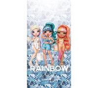 Rainbow High - Violet Ruby Sunny - Serviette de Plage Serviette de Bain 100% Coton - Dimensions 70 x 140 cm