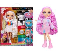Rainbow High WATERCOLOR Poupée De Mode Yeux VIOLETS Peintures Lavables MGA