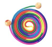 Rainbow Jumping Rope - Jouet de skipping réglable en bois, corde d'exercise en bois, multiplayer Team Activity Gear | Équipement de fitness pour entraînement sportif à l'école