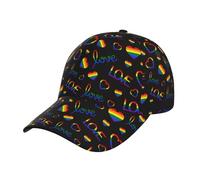 Rainbow LGBT Gay Pride Casquette de baseball unisexe LGBT réglable pour homme et femme, Rainbow LGBT-HHHH8, Taille unique