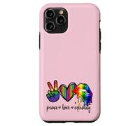 Rainbow Lips Leopard Heart Decor Women Peace Love Equality Coque pour iPhone 11 Pro