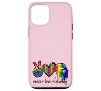 Rainbow Lips Leopard Heart Decor Women Peace Love Equality Coque pour iPhone 12/12 Pro