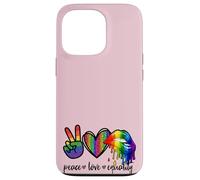 Rainbow Lips Leopard Heart Decor Women Peace Love Equality Coque pour iPhone 13 Pro