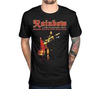 Rainbow Live in Munich T-Shirt English Rock Band Ritchie Blackmore Manches Courtes(3X-Large)