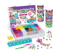 Rainbow Loom® Loomi-Pals™ MEGA Set, Features 60 Cute Assorted LP Charms, The New RL2.0, Happy Looms, Hooks, Alpha & Pony Beads, 5600 Colorful Bands All in a Carrying Case for Boys and Girls 7+