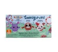 Rainbow Loom Loomigurumi Pack de 3 Figurines Animaux à Créer en Élastiques | Coffret de 3 Loomigurumi à réaliser, élastiques, crochet et accessoires inclus, activité créative dès 10 ans - CD0283