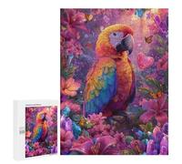 Rainbow Macaw in Enchanted Garden Puzzle 1000 Pièces Educa Jouet en Bois Cadeau Unique Décoration Intérieure Jeu Éducatif Challenge Toy Adultes Et Enfants À Partir De 14 Ans 500 PCS