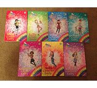 Rainbow Magic The Baby Animal Rescue Fairies (134 to 140) 7 Book Set (134:Mae the Panda Fairy,135 Kitty the Tiger Fairy,136:Mara the Meerkat Fairy,137:Savannah the Zebra Fairy,138:Kimberley Koala Fair