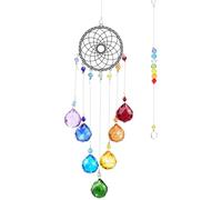 Rainbow Maker, boule à prisme en cristal transparent pour fenêtres, attrape-soleil suspendu qui projette des lumières arc-en-ciel pour la décoration de jardin de la maison et pendentif attrape-sole