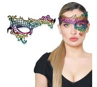 Rainbow Masquerade Mask For Women - Phantom Of the Opera Mask for Masquerade Party, Proms, Photo Shoot, Venetian Party, Mardi Gras, Halloween & Cosplay - Rainbow Color - Made in the USA