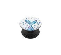Rainbow Mermaid Theme Mermaid Tail Pink Blue Mermaid Scales PopSockets PopGrip Adhésif