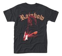 Rainbow Monsters Tour Ritchie Blackmore Rock Unisex 100% Cotton Short-Sleeve T-Shirts Black XXXL