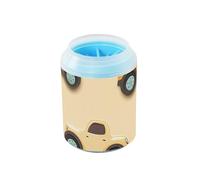 Rainbow Monsters Truck Car Terracotta Brosse de nettoyage en silicone souple pour chiens et chats de petite, moyenne et grande race