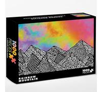 Rainbow Mountain: A Zenspire 1000-Piece Puzzle for Adults
