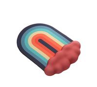 Rainbow Mouse Pad Keyboard Wrist Rest Memory Foam Silicone Ergonomic For Desktop Office Computer Laptop Repose-poignet bureau(Color 4)