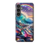 Rainbow Ocean Wave Fantasy Etui Coque Housse pour Samsung Galaxy S23 FE