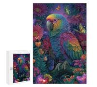 Rainbow Parrot Garden-1 Puzzle 1000 Pièces Educa Jouet en Bois Cadeau Unique Décoration Intérieure Jeu Éducatif Challenge Toy Adultes Et Enfants À Partir De 14 Ans 1000 PCS