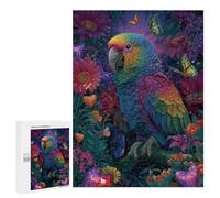 Rainbow Parrot Garden-1 Puzzle 1000 Pièces Educa Jouet en Bois Cadeau Unique Décoration Intérieure Jeu Éducatif Challenge Toy Adultes Et Enfants À Partir De 14 Ans 500 PCS