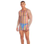 Rainbow Party Ensemble de Lingerie Multicolore L/XL