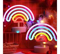 Rainbow Petite Lampe De Table Led Économie D'énergie Couleur Nuit Cadeau Pour Amis, Famille, Enfants, Enseignants, Collègues, Fête D'anniversaire, Vacances, Cadeaux Décoratifs[Vei9272803]