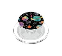 Rainbow Planet Stars Space PopSockets PopGrip pour MagSafe