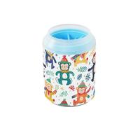 Rainbow Playful Apes Station de nettoyage des pattes réutilisable en silicone souple pour chiens de petite, moyenne et grande race, chats