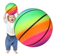 Rainbow Playground Ball - Beautiful Rainbow Fun, Raainbow Sports Balls, Raainbow Playground Ball Set | Swiming Toys Underwater Inflatable Baall, Swimming Pool Party Baall, Beach Pool Accessories