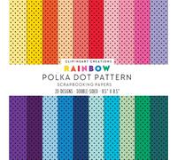 Rainbow Polka Dot Pattern Scrapbook Papers: For Scrapbooking, Double Sided Craft Paper, Decorative DIY Junk Journals