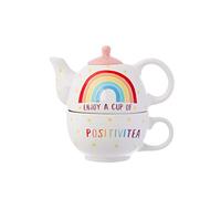 Sass & Belle – Service à thé Rainbow Positivitea pour une personne