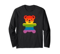 Rainbow Pride Flag Bear Gay Manche Longue