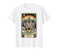 Rainbow Pride Gay Skeletons LGBTQ+ Pride Carte de tarot humoristique T-Shirt