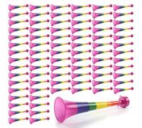 Rainbow Pride Vuvuzela - Lot de 80 à 27 cm de long Bruit aux couleurs de l'arc-en-ciel - Accessoire parfait pour le mois de la fierté, les marches et les événements de fierté