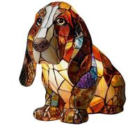 Rainbow Pup Lamp, 3d Retro Resin Rainbow Puppy Lamp, USB Powered & Soft Warm for Dog Lovers Bedroom Desk Decor (A#05)