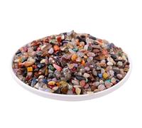 Rainbow Raw Crystal Stones 100g Small Rough Mineral Gemstonê Decor | Bring natural elegance to plants and home decor with 100g of small, lustrous rainbow raw crystal stones for crystal enthusias