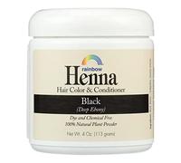 Rainbow Research Henna Hair Color And Conditioner Persian Black Deep Ebony 4 Oz