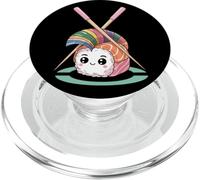 Rainbow Roll Rebel Sushi Kawaii Punk PopSockets PopGrip pour MagSafe