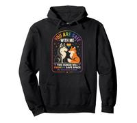 Rainbow Safe Space Wolf Fox, allié LGBTQ du Mois de la Fierté Sweat à Capuche