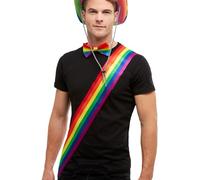 Sash Arc-En-Ciel Adultes Fierté Accessoire Costume Arc-En-Ciel Hommes Femmes