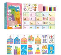 rainbow-scratchs-arts For Kid, Creative Squeegee Painting Kits, Squeegee Art Craft Kit, Kids Squeegees Arts & Crafts Kit For Youth Girls Boys Home School Playroom Preschool Classroom Birthday