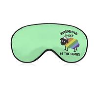 Rainbow Sheep of The Family LGBT Pride Sleeping Mask avec sangle réglable Soft Eye Cover Blackout Blindfold for Travel Relax Nap