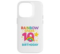 Rainbow Shine Ten Birthday Coque pour iPhone 14 Pro