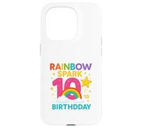 Rainbow Shine Ten Birthday Coque pour iPhone 15 Pro