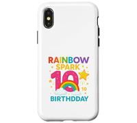 Rainbow Shine Ten Birthday Coque pour iPhone X/XS