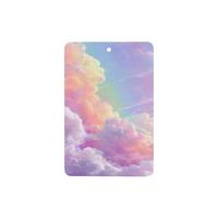 Rainbow Sky Lot de 4 désodorisants pour voiture - Cartes parfumées à suspendre - Pour tablettes d'aromathérapie de voiture