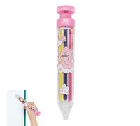 Rainbow Slide Crayon - Quick-Switch Marker, Versatile Tip Set for Creative Journaling, Dynamic Art Instrument, Stationery Item with Wax Composition, Interactive Pen