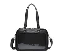 RAINBOW SMILE Ita Bag Sac à main japonais en forme de cœur, 08 - Noir