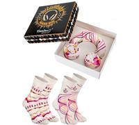Rainbow Sockc - Headphones Socks Box -2 Paires De Chaussettes De Casque - Cadeau Pour Musique, Fan De Concerts, Instrumentalistes - Chaussettes Noires Et Blanches Pour Femme Et Homme-Taille 41-46