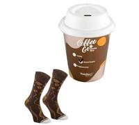 Rainbow Socks - Chaussettes de café pour elle et pour lui - Americano - 1 paire - Taille 41-46